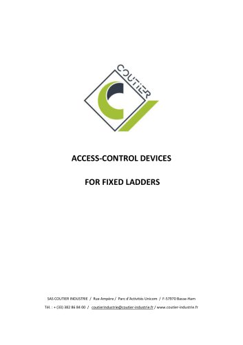 ACCESS-CONTROL DEVICES FOR FIXED LADDERS