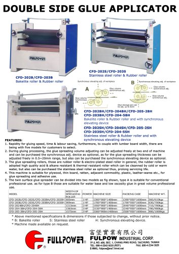 DOUBLE SIDE GLUE APPLICATOR