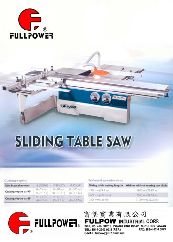 Sliding Table Saw