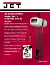 SS SINGLE SPEED HEAVY DUTY ELECTRIC CHAIN HOIST