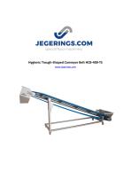 Hygienic Trough-Shaped Conveyor Belt HCB-400-TS