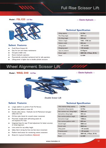 Full Rise Scissor Lift