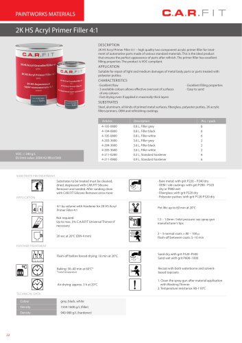 2K HS Acryl Primer Filler 4:1