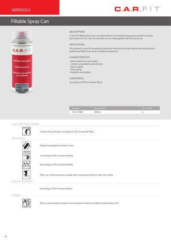 Fillable Spray Can