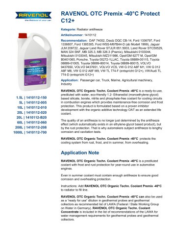 RAVENOL OTC Premix -40°C Protect C12+