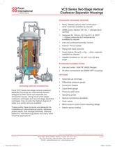 VCS series two-stage vertical coalescer separator housings