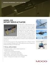 MODEL 220  ROTARY SERVO ACTUATOR