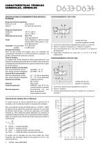 Servoválvulas de accionamiento directo D633/D634 - 4