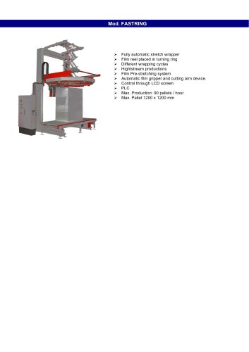 WRAPPING MACHINES LEAFLETS: Fully Automatic FASTRING