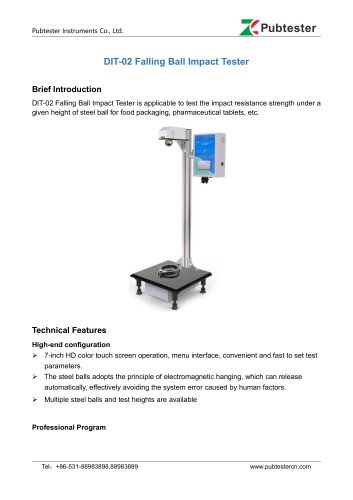 DIT-02 Falling Ball Impact Tester