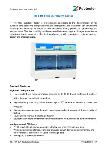 RTT-01 Flex Durability Tester