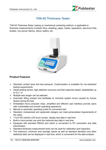 THK-02 Film Thickness Tester