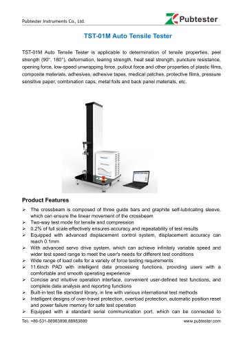 TST-01M Auto Tensile Tester