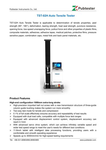 TST-02H Auto Tensile Tester