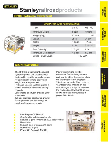 HP08 Hydraulic Power Unit