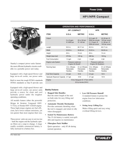 Power Units - HP1/HPR Compact