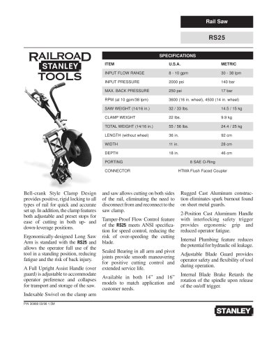 Rail Saw - RS25