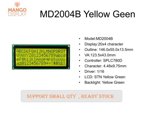 MD2004B Yellow Geen