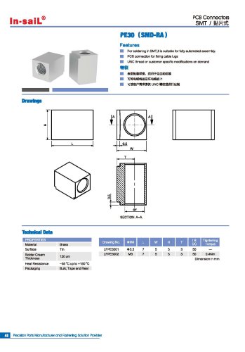 SMD-RA PE30