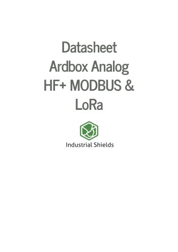 DatasheetArdbox AnalogHF+ MODBUS &LoRa