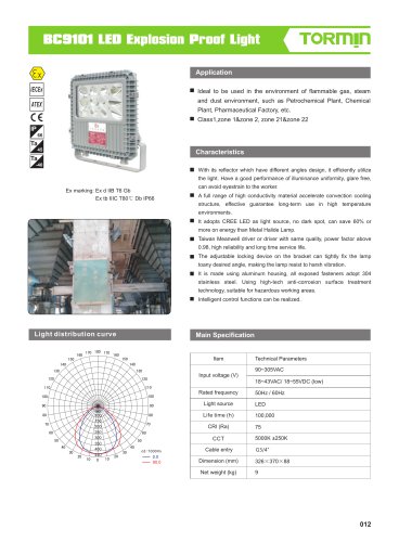 BC9101 explosion proof fixed light