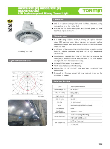 DGS20 30 45 127L C coal mine light