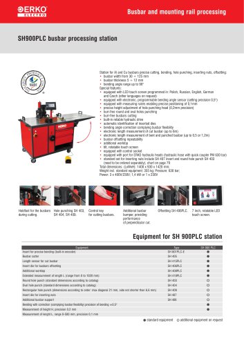 SH900PLC busbar processing station