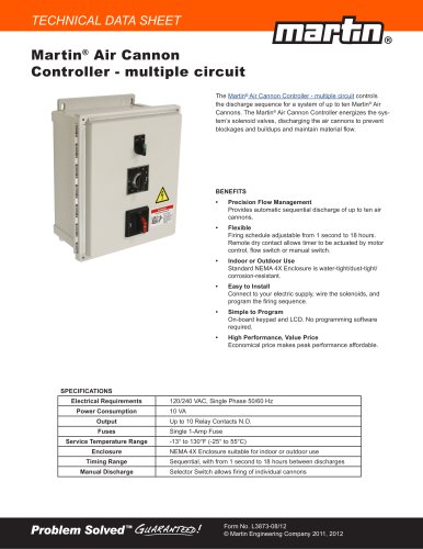 Martin® Air Cannon Controller - Multiple Circuit