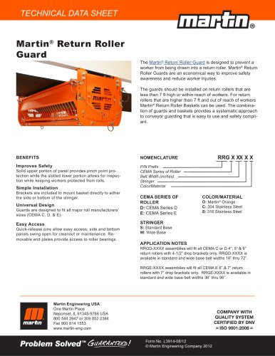 Martin® Return Roller Guard