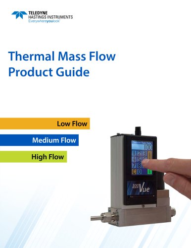 Thermal Mass Flow Product Guide