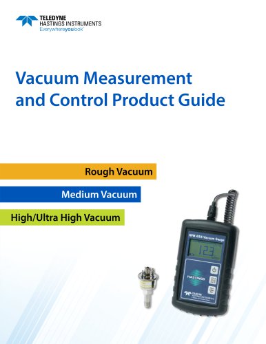 Vacuum Measurement and Control Product Guide