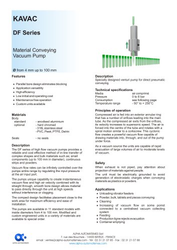 Bulk Material Conveying Venturi Pump