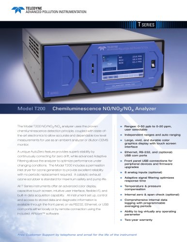 Analyzers for Nitrogen Compounds T200