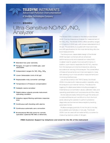 Ultra-Sensitive NO/NO2/NOX Analyzer