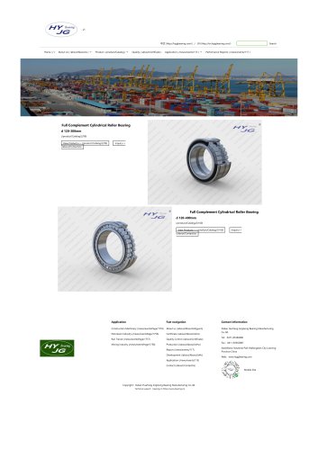 Full Complement Cylindrical Roller Bearing