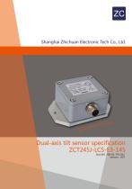 ZCT245J-LCS-E3-145 Normal accuracy low cost robust 2 axis digital tilt sensor for agriculture machinery