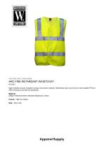 ARC FIRE RETARDANT WAISTCOAT - HVV001