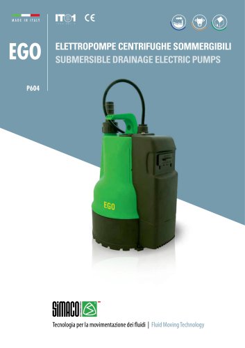 EGO_P604 Sumersible drainage electric pumps