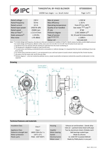 TANGENTIAL BY-PASS BLOWER BT00000041