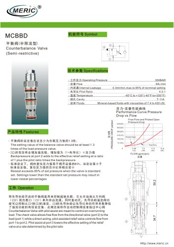 Balancing valve MCBBD series