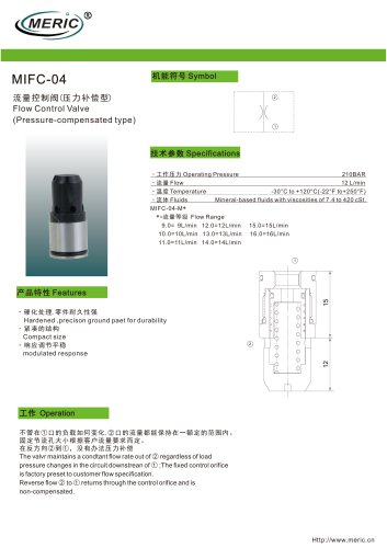 Volumetric flow regulator MIFC-04