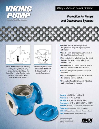 Lid-Ease® Basket Strainers 