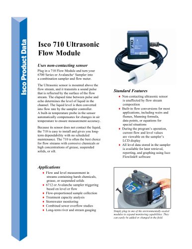 Isco 710 Ultrasonic Flow Module