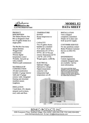 Electric Drum Heater Model E2