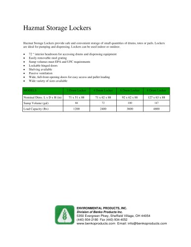 Hazmat Storage Lockers