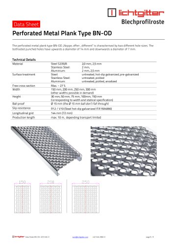 Data sheet BN-OD