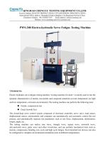 PWS-200 Electro-hydraulic Servo Fatigue Testing Machine