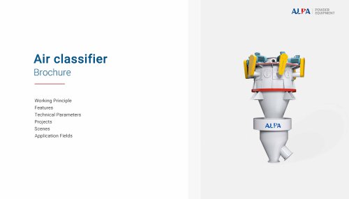 ALPA Gravity classifier FW / FL series