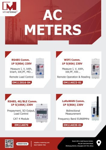 IVY AC Meters Series