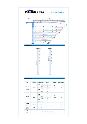 H6516 Dahan Flat-top Tower Crane 2021 Jan